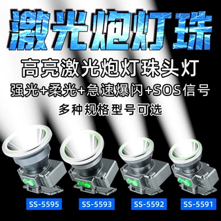 头戴式钓鱼头灯 自行车led强光锂电池头灯 户外充电夜钓头灯批发