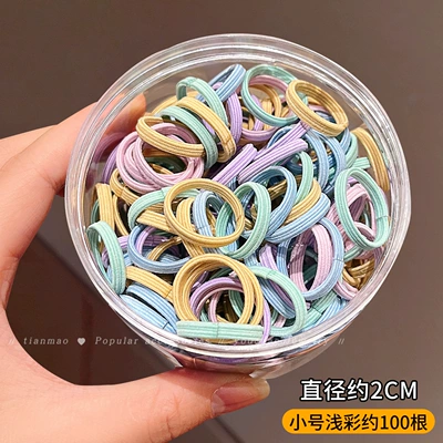 Girls Tie Their Hair Without Hurting the – Saç üçün rezinlər - small-color-can-of-100-sticks