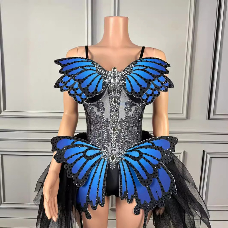 Costumes Stage Theme Dance Singer Concert Swallowtail Butterfly Shape Costume