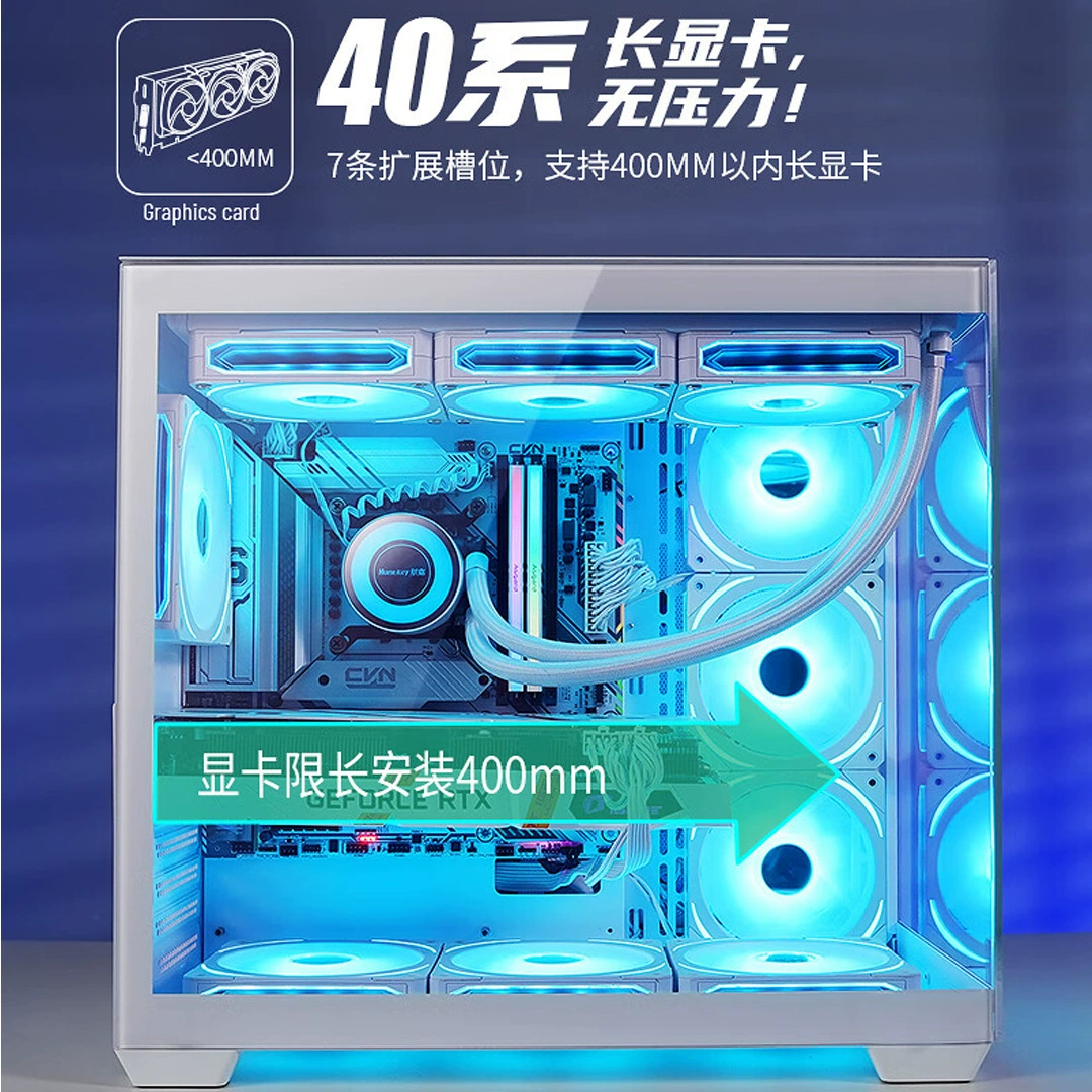 Настольный компьютер с крупным обзором корпус колонки без ATX6 система водяного охлаждения полный обзор поддержка 360 водяного охлаждения производитель оптовая