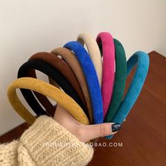 秋冬の新型韓国のスエードの細いカチューシャの女性のフランス式の復古の髪のカチューシャのカチューシャの束のネットの赤いinsのカチューシャの髪飾り