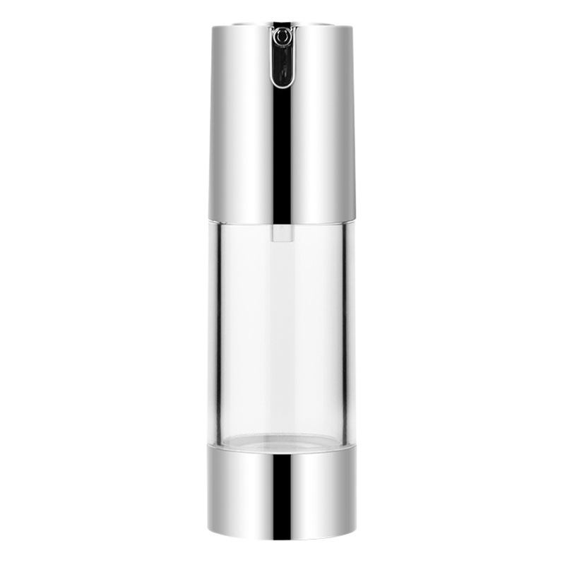 En forma de U botella de vacío 20ML30ML50ML botella de vacío coreano blanco transparente botella cosmética de plata brillante traje