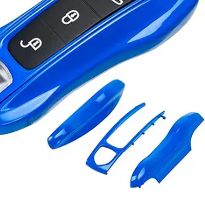 Car key bag Cover Modification [3-Piece Set] - blue
