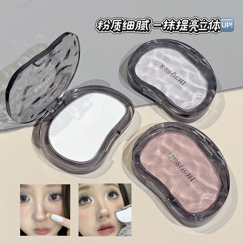 RESOCHI New White Moon Decanting Fluorescent High Gloss Powder, polvo fino, polvo antivolador, brillante y refrescante.