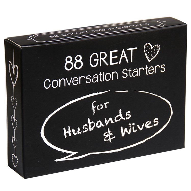 English Version 88 Great Conversation Starters Couple Love Words Game Board Game Card