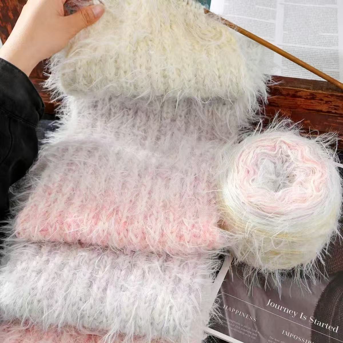 롱헤어 컬러풀 200g