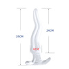 New product refers to the emperor's anal plug transparent crystal white back court soft TPE material anal bar five -piece super large anal expansion