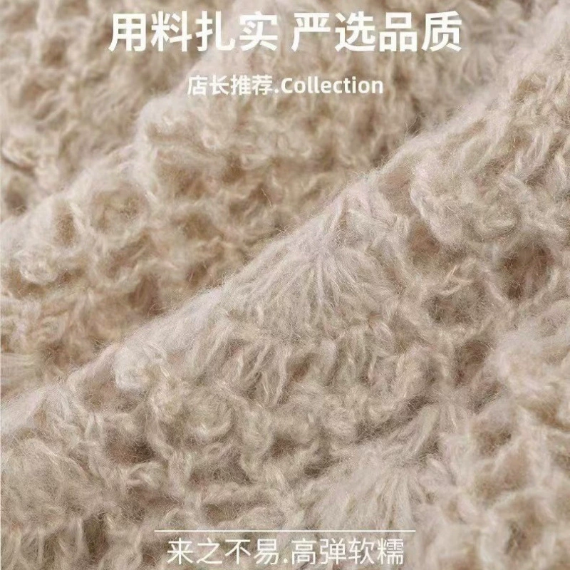 Завод оптом 2024 осень-зима новый 100 австралийская шерстяная тяжелая промышленность вязаный вязаный двойной теплый кашемировый шапка