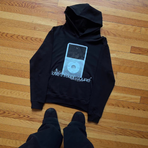 European and American Instagram-style personalized dark printed hoodie long-sleeved pullover hooded jacket retro coat street fashion y2k