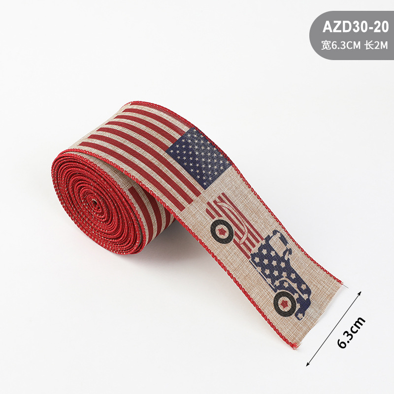 Transfronterizos nuevos Estados Unidos independientes japoneses imitación de tela de tela de impresión de estrella de pentaco atmósfera decoración accesorios al por mayor