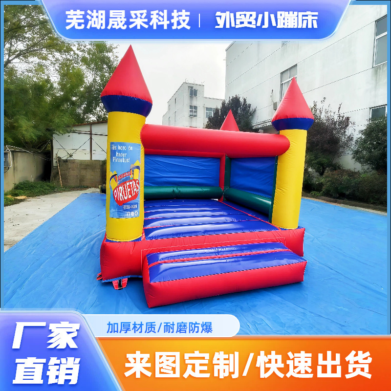 Factory Direct Sales Small Children's Playground Cartoon Trampoline Playground Amusement Facilities Inflatable Castle