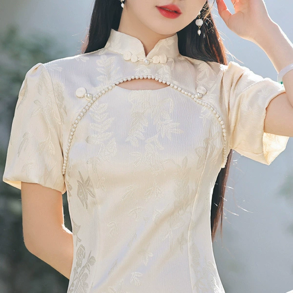 Apricot three dimensional cloth, 3D