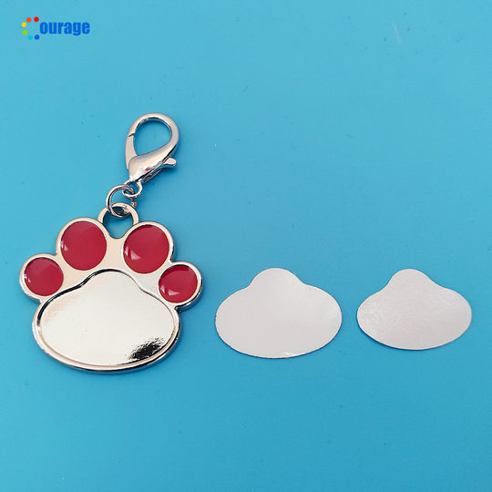 Thermal transfer printing dog tag DIY dog cat collar small and medium size dog cat printing picture anti-lost ID card necklace tag