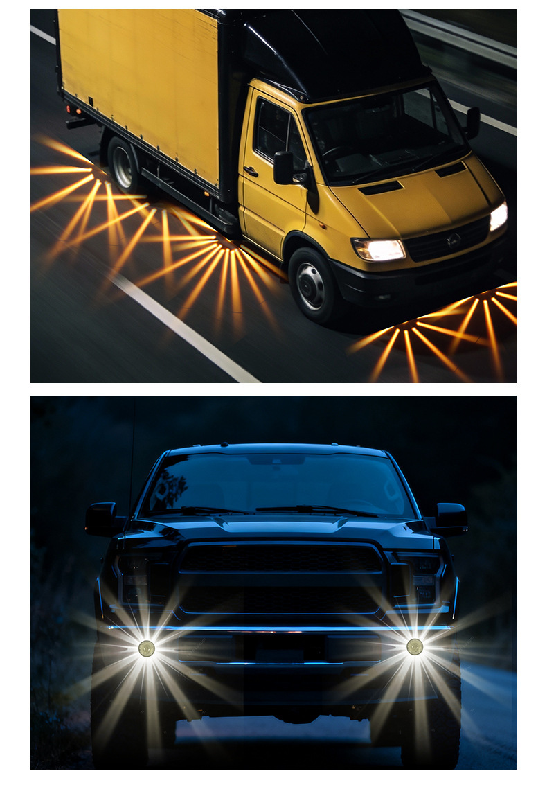 Cross-Border Dual-Color Watermelon Light Led Truck Chassis Light Width Indicator Light Car Indicator Light Truck Light Always on + Flashing