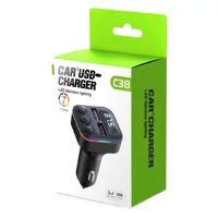 C38 автомобильный MP3 FM автомобильный Bluetooth-передатчик Bluetooth автомобильное зарядное устройство Быстрая зарядка max22,5 Вт