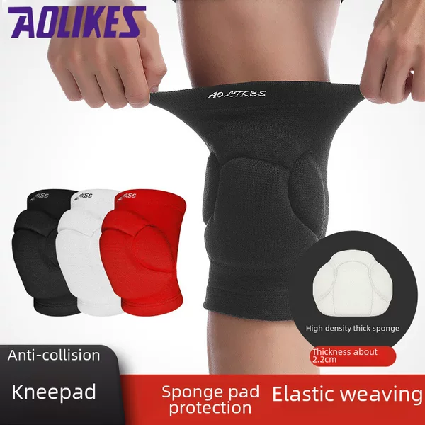 Sports Anti-Collision Knee Pads Volleyball Hip-Hop Dance Thickened Protective Kneeling Ski Leg Pads in Stock Manufacturer Wholesale