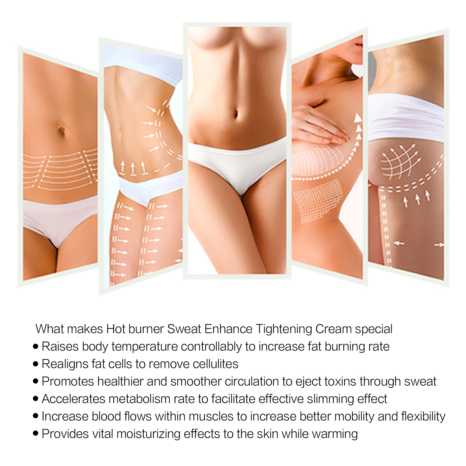 mars Ginger Shaping Sweatwicking Firming for Abdomen Calf Body Shaping, and Beauty Massage Cream_voghion.com