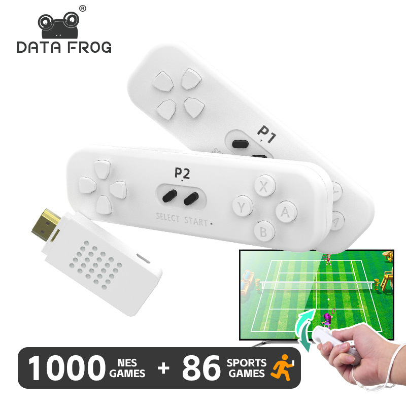 Data Frog Home Tv Sports Game Console Y2 Fit Interactive Upgraded Version Fruit Cutting Running Game Console