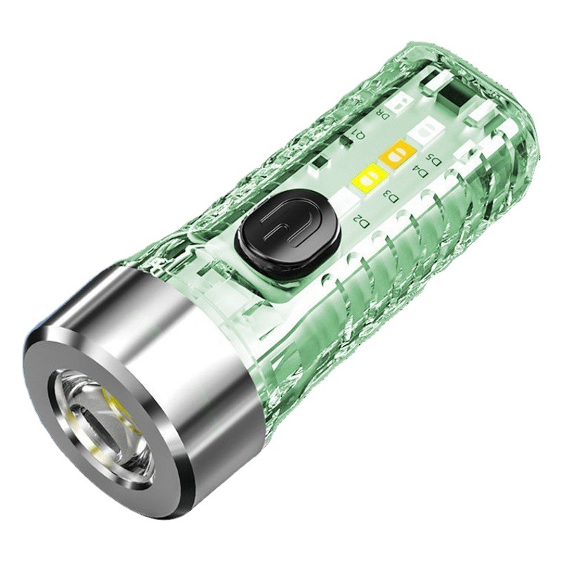 Al por mayor Mini linterna nuevo llavero USB luz al aire libre hogar luminoso portátil mini linterna