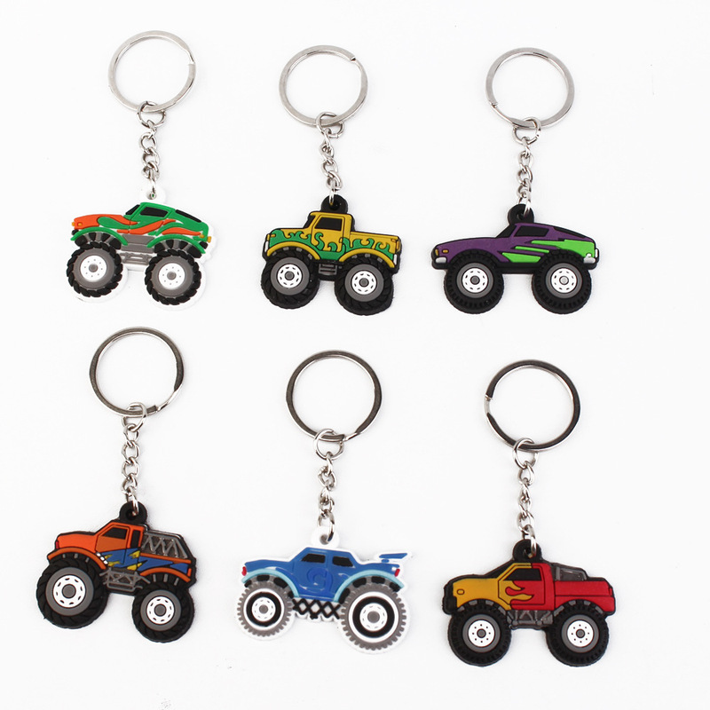 Truck Off-Road Keychain Monster Off-Road Vehicle Cartoon Backpack Decoration Amazon AliExpress SHEIN Keychain