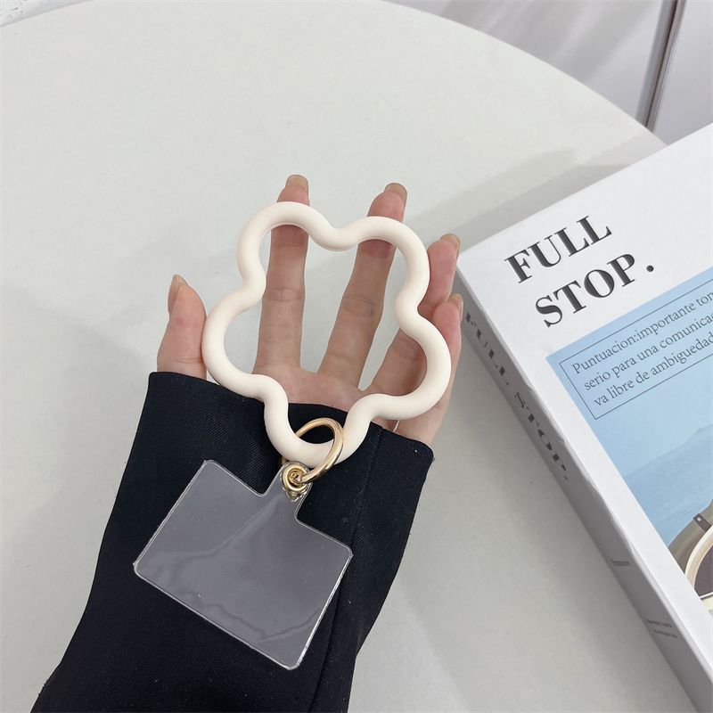Estrella de mar de silicona pulsera de teléfono móvil corta anti-caída correa de muñeca universal accesorios de moda llavero en stock