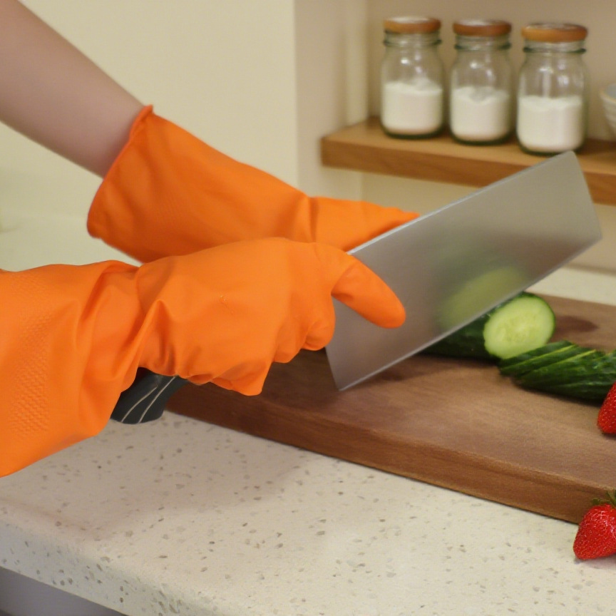 Guantes de limpieza antideslizante de caucho transfronterizo de verano guantes de látex de lavado de platos suministrados directamente por los fabricantes