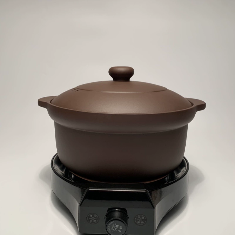 ЙиXing фиолетовая кастрюля - тушеное мясо и суп, газовая плита, беск coatingless здоровая кастрюля, яркое пламя, высокая термостойкость бытовая кастрюля