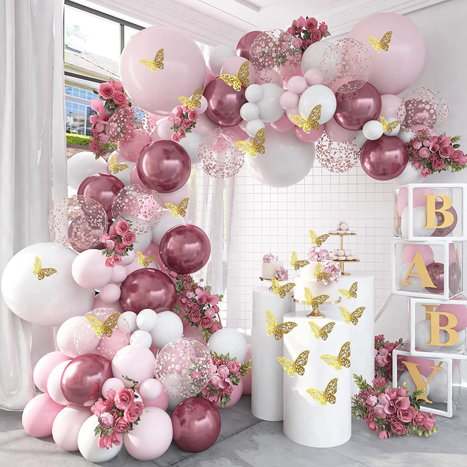 Children's metal white three dimensional balloon