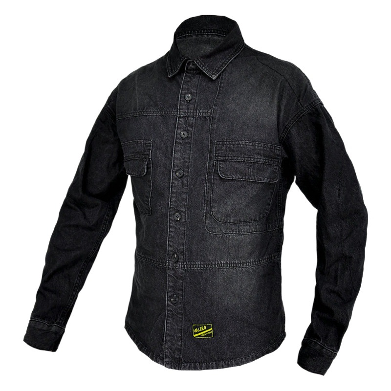 VOLERO motocicleta montar chaqueta de mezclilla de los hombres y las mujeres de la vendimia ocasional chaqueta de la motocicleta camisa anti-caída traje de chaqueta