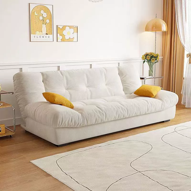 Складной диван двойного назначения Cloud, многофункциональный диван-кровать для гостиной, маленькой квартиры, современный простой кремовый стиль, модель интернет-знаменитости