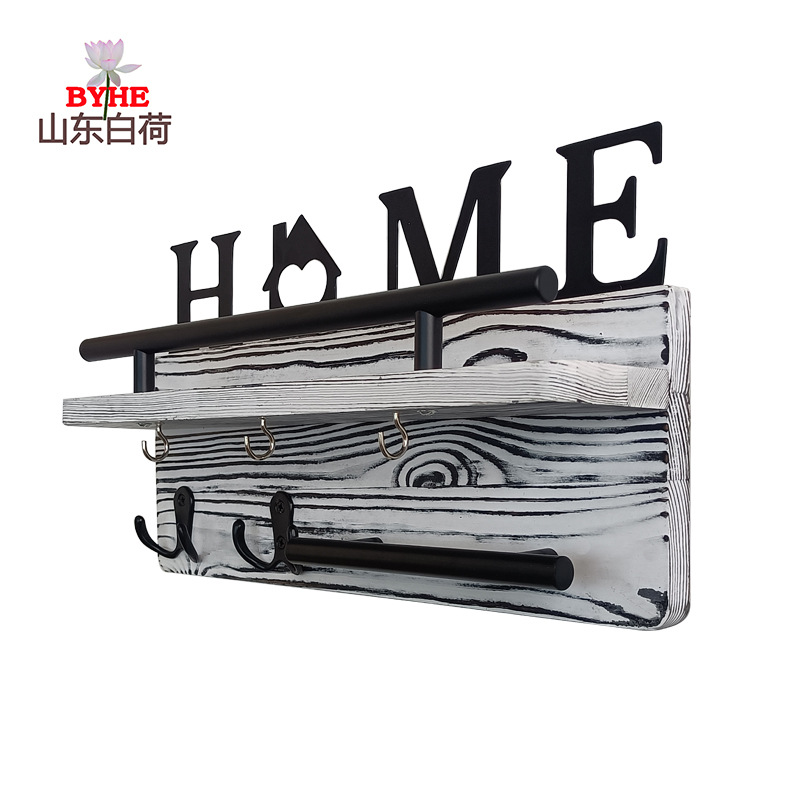 Amazon sala de estar colgante de madera pared colgante de pared estante de almacenamiento colgante de llaves de puerta de entrada marco de madera