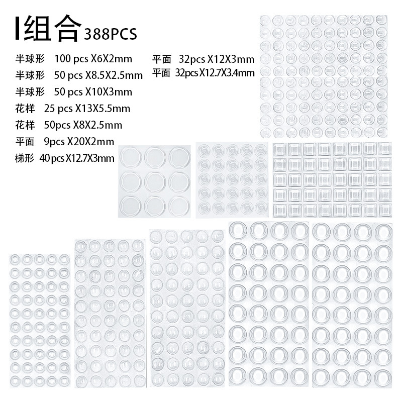 I combinación; transparente; almohadilla a prueba de golpes