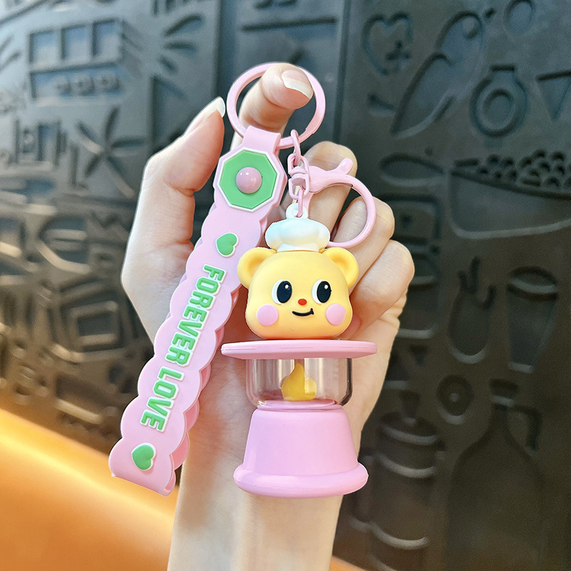 カピバラナイトライト発光キーホルダー漫画かわいいペンダント学生スクールバッグペンダント車のキーホルダー|undefined