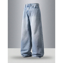 V 41829 Vintage washed straight denim pants ����ˮϴֱͲţ��