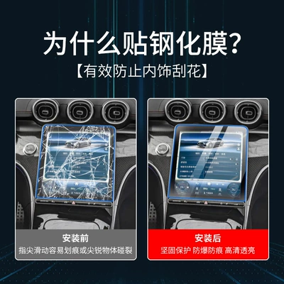 Screen Tempered Film Central Control, Car interior film