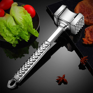 Household Meat Hammer Broken Tenderness Needle Pork Chop Chicken Chop Pine Meat Needle Multi-purpose Stainless Steel Meat Hammer Pork Steak Cutter