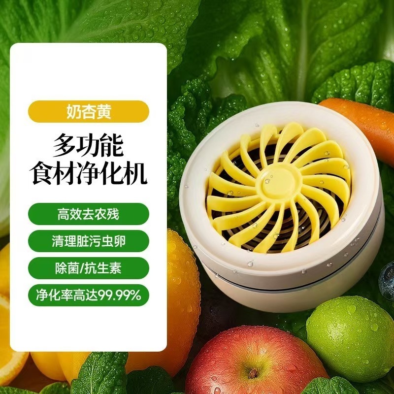 跨境无线果蔬清洗净化器食材清洗机家园水果除菌除农残自动洗菜机|undefined
