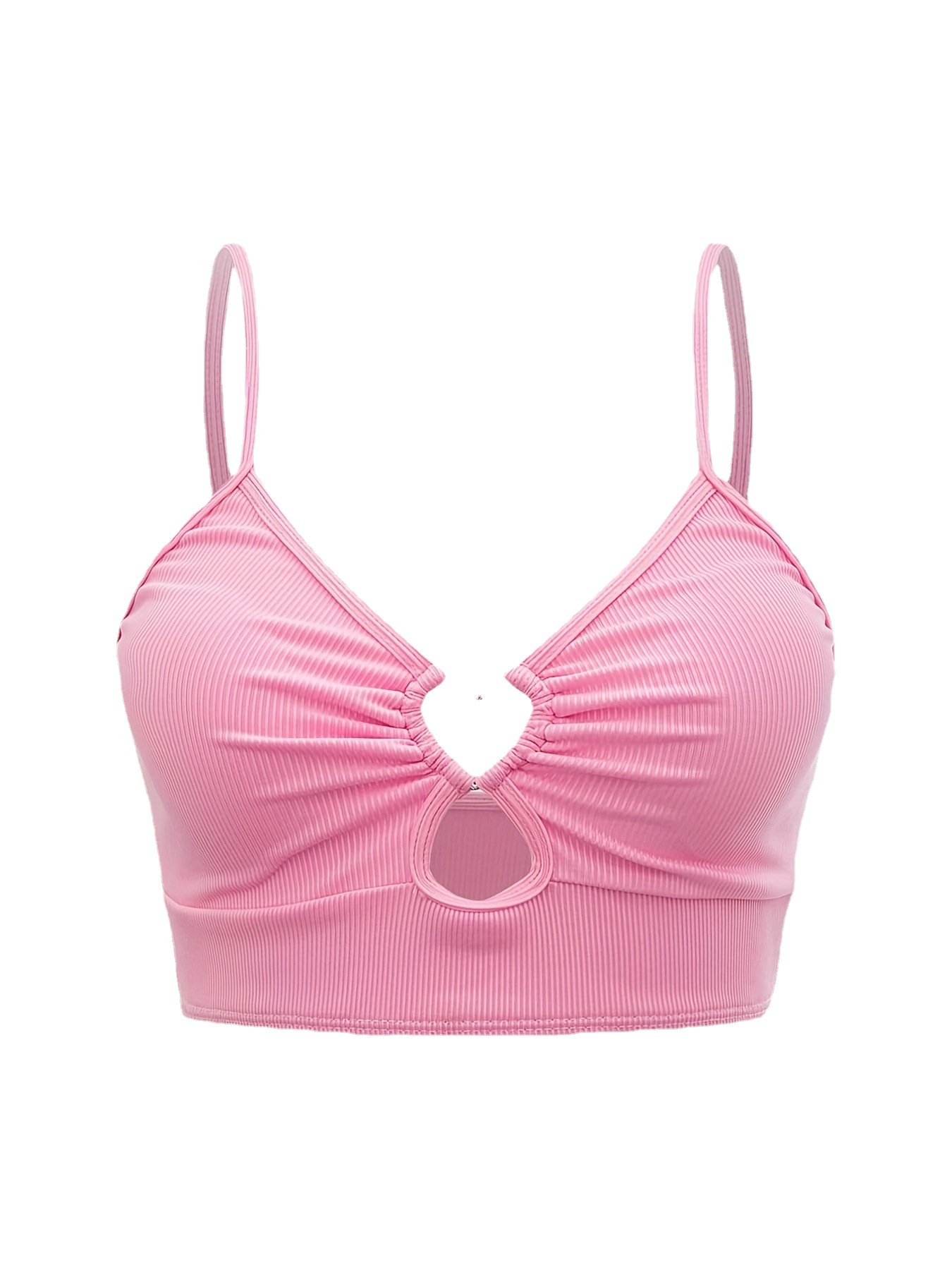 2023 nueva tira Rosa amor ropa material tankini top