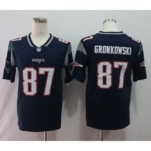 Patriots Football Jersey Legendary Second Generation Embroidered Version Game Training Uniform Sports Wide-Sleeved Short-Sleeved T-Shirt
