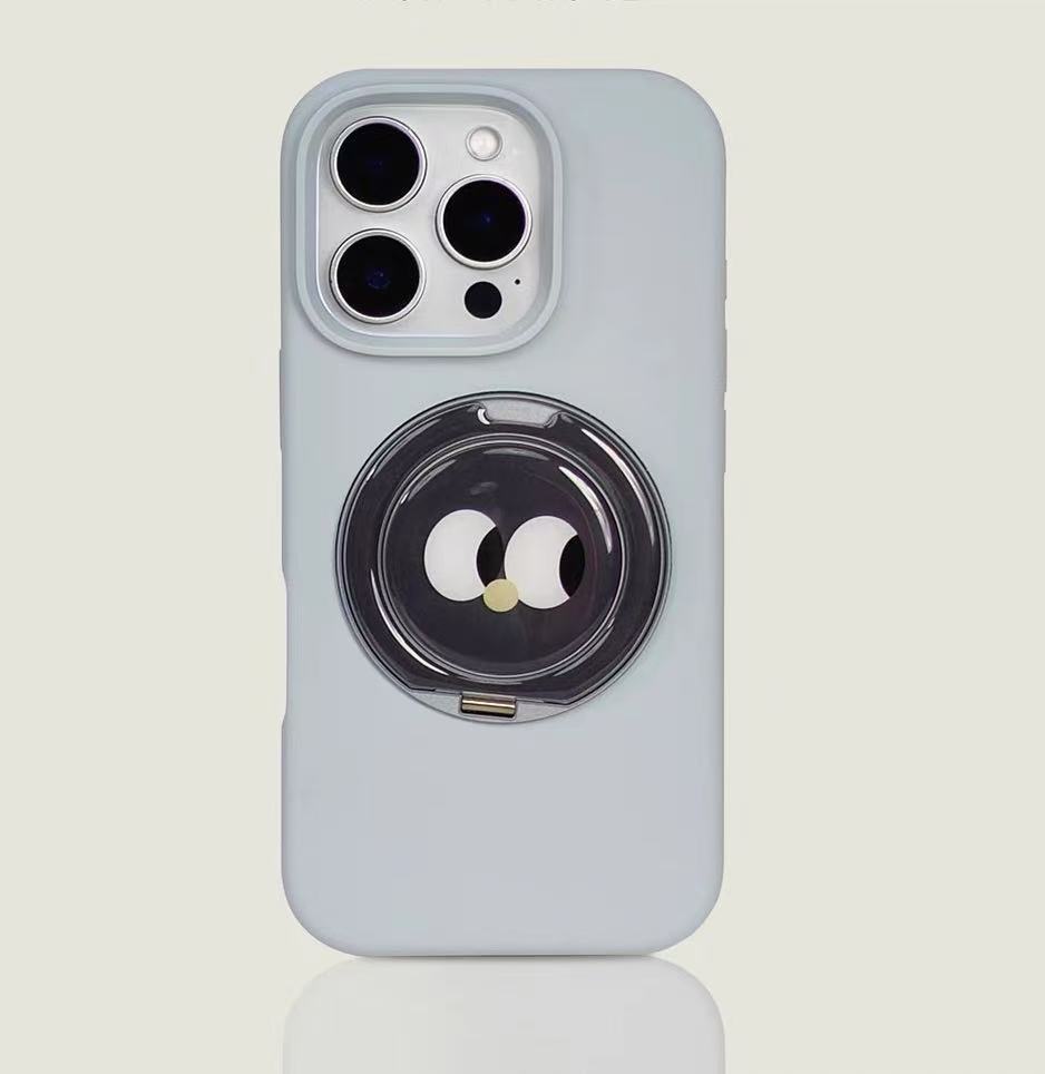 Smiley de color sólido simple soporte magnético para iphone15 Apple 16ProMax funda para teléfono móvil 13 nuevo estilo 14 mujer