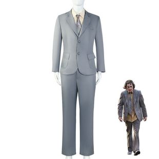 Joker 2 Suit Joker Clown Cos Suit Double Crazy Joaquin Phoenix Halloween Cosplay Costume