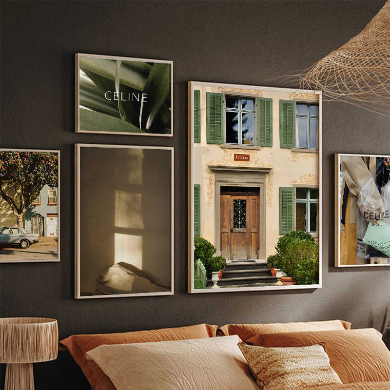 Photography landscape wall decoration painting bedroom room renovation scene layout wall stickers poster background wall mural