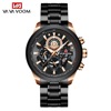 Men's steel belt stainless steel, waterproof watch, sports calendar, quartz watches for leisure