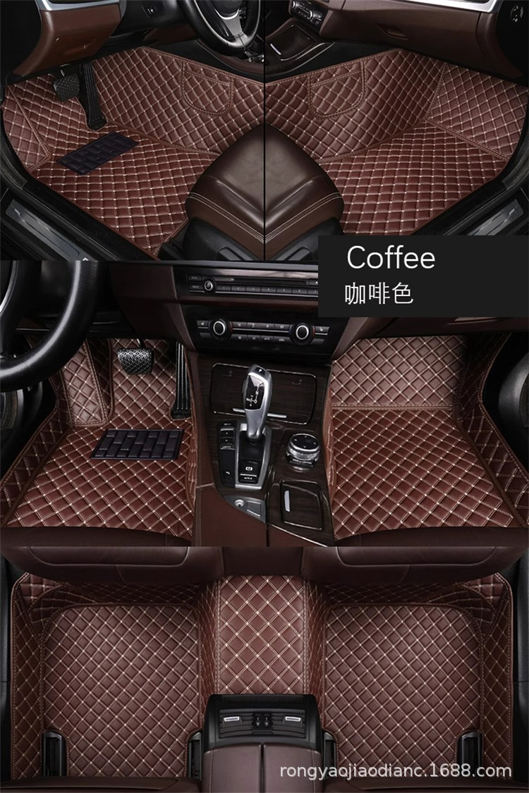 Car Accessories, Special Car-Specific Leather Floor Mats, Manufacturer Wholesale, Universal New Model, Full Surround, Double-Layered