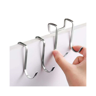 Stainless Steel Hook, No Punching Required, New Multi-Functional Wardrobe Door Hook Behind the Door, Bedside [Manufacturer] Aliexpress Cross-Border