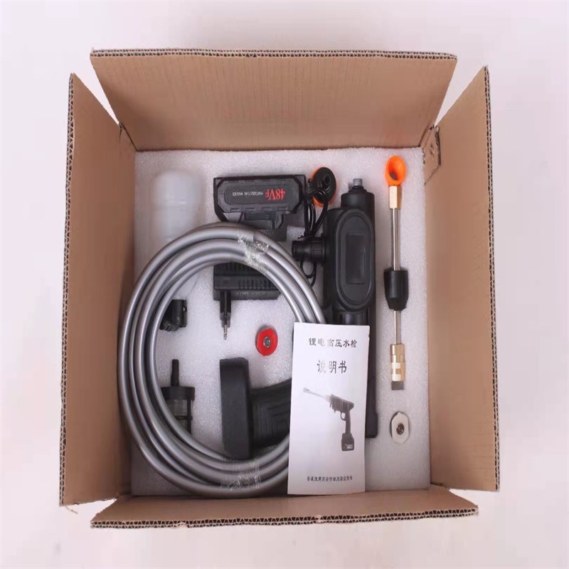 家用锂电洗车枪 便携式无线清洗机 高压洗车水枪充电式洗车神器