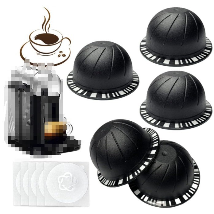 Icafilas autoadhesivo papel de aluminio traje Nespresso vertuo café cápsula cáscara italiana polvo tazón