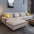 科技布沙发乳胶客厅现代简约轻奢意式欧式布艺双人三人组合家具