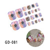 Summer leg stickers, nail stickers, Japanese fake nails for manicure, 22 years