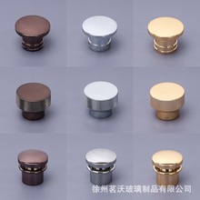 香水瓶瓶盖批发15mm通用锌合金盖透明空瓶卡口瓶化妆品外罩金属盖